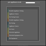 Screen shot of the Portable Appliance Testing Ltd website.