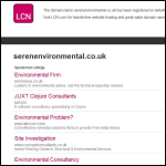 Screen shot of the Seren Environmental Consulting Ltd website.