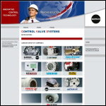Screen shot of the Control Valve Systems website.