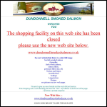 Screen shot of the Dundonnell Smoked Salmon website.