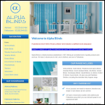 Screen shot of the Alpha Blinds - Folkestone website.