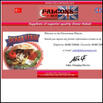 Screen shot of the Falcon's Meat Ltd website.