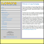 Screen shot of the Longs Packaging Ltd website.