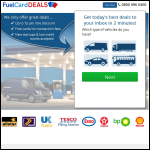 Screen shot of the FuelCard Deals website.