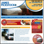 Screen shot of the James Pickstock Ltd website.