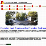 Screen shot of the Induction Heat Treatments (Manchester) Ltd website.