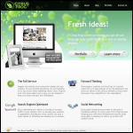 Screen shot of the Citrusfrog Ltd website.