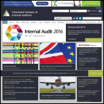 Screen shot of the Chartered Institute of Internal Auditors website.