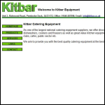 Screen shot of the Kitbar Equipment (Wales) website.