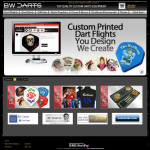 Screen shot of the B & W Darts & Trophies Ltd website.