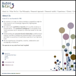 Screen shot of the Auton & Co Ltd website.