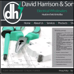 Screen shot of the David Harrison & Sons website.