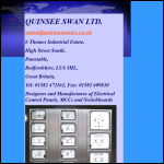 Screen shot of the Quinsee Swan Ltd website.