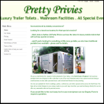 Screen shot of the Pretty Privies website.