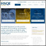 Screen shot of the The HSQE Department Ltd website.