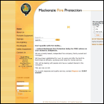 Screen shot of the Mackenzie Fire Protection website.