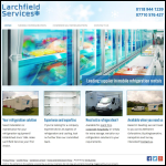 Screen shot of the Larchfield Services website.