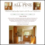 Screen shot of the Allpine website.