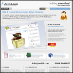 Screen shot of the Arclid Com Ltd website.