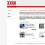 Screen shot of the Hercules Security Fabrications Ltd website.