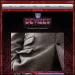 Screen shot of the Devizes Textiles website.