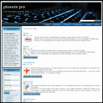 Screen shot of the Phoenix PCs website.