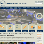 Screen shot of the Midland Power Press Services Ltd website.