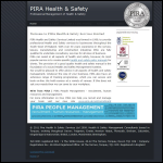 Screen shot of the Pira Health & Safety Services Ltd website.