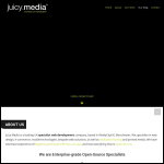 Screen shot of the Juicy Media Ltd website.
