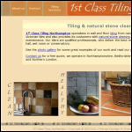 Screen shot of the 1st Class Tiling website.