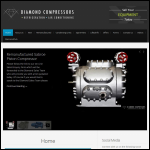 Screen shot of the Diamond Compressor Services Ltd website.