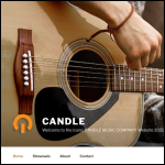 Screen shot of the Candle Music Ltd website.