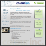 Screen shot of the Colour Inc website.