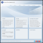 Screen shot of the Critical Flow Systems Ltd website.