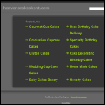 Screen shot of the Heaven's Cakes website.