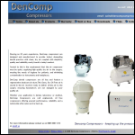 Screen shot of the Dencomp Equipment Ltd website.