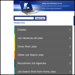 Screen shot of the The Edge Recruitment Ltd website.