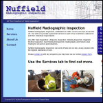 Screen shot of the Nuffield Radiographic Inspection website.