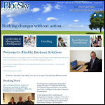 Screen shot of the Blue Sky Business Solutions Ltd website.