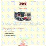 Screen shot of the A R B Vehicle Restoration Components website.