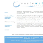 Screen shot of the Wastewater Management Ltd website.