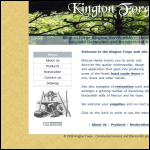 Screen shot of the Kington Forge website.