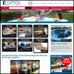 Screen shot of the Cornish Hot Tubs website.