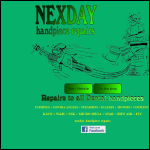 Screen shot of the Nexday Handpiece Repairs website.