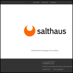 Screen shot of the Salthaus Product Design website.