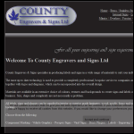 Screen shot of the County Engravers & Signs website.