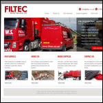 Screen shot of the Filtec Water Services Ltd website.