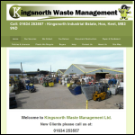 Screen shot of the Kingsnorth Waste Management website.