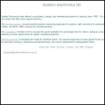 Screen shot of the Duddon Electronics Ltd website.