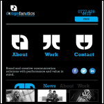 Screen shot of the Dezign Fanatics website.